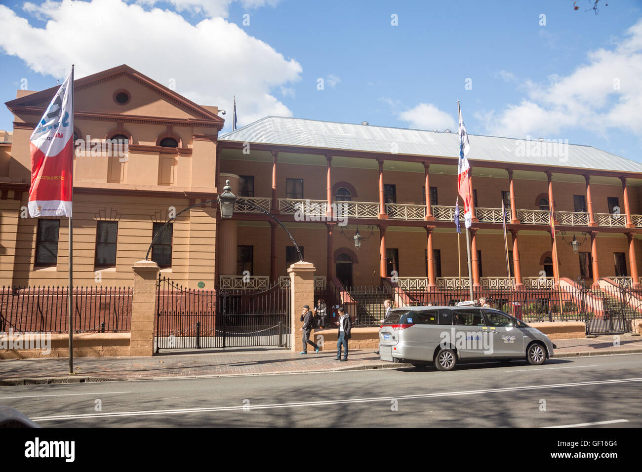 New South Wales NSW Parliament house building in macquarie street,Sydney,Australia Stock Photo