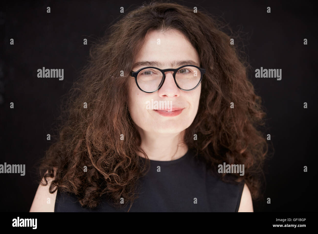 Arsinée Khanjian, actress and film producer, seen during festival in Italy on July 2016 Stock Photo