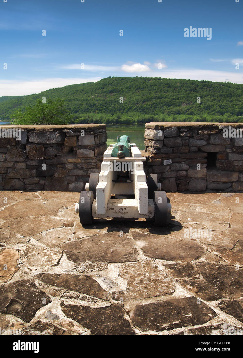 Ticonderoga, New York, USA. July 24, 2016. Inside Fort Ticonderoga on