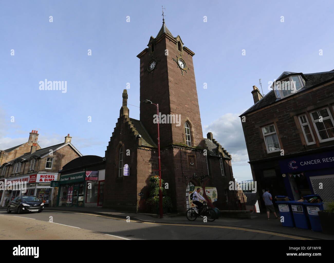 Old town hall Crieff Scotland  July 2016 Stock Photo