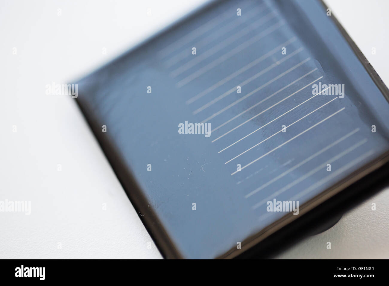 close up of solar battery or cell Stock Photo