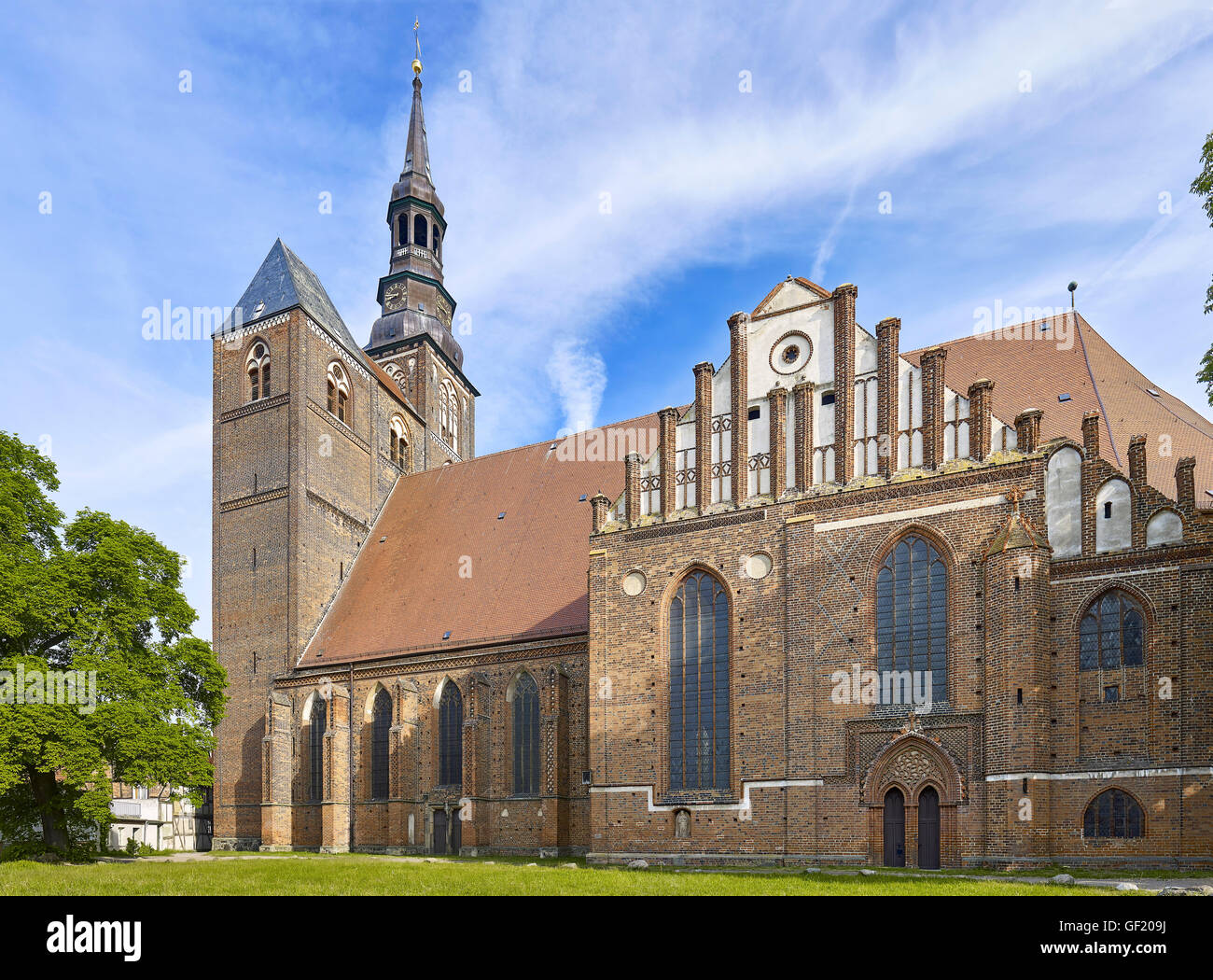 St. Stephen Church in Tangermuende, Germany Stock Photo