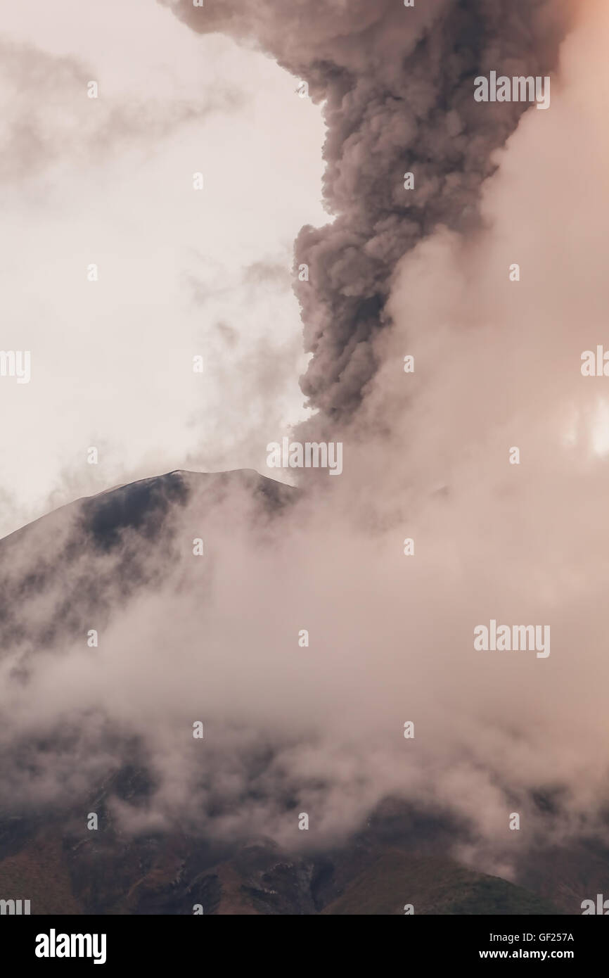 TUNGURAHUA VOLCANO ERUPTION 2016 visual data 4