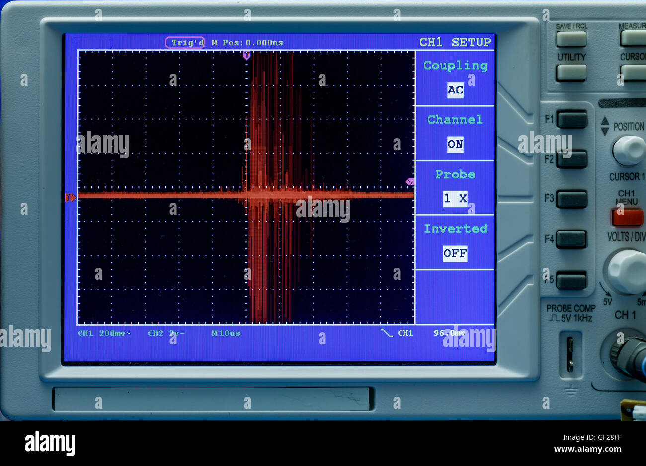 oscilloscope display Stock Photo Alamy
