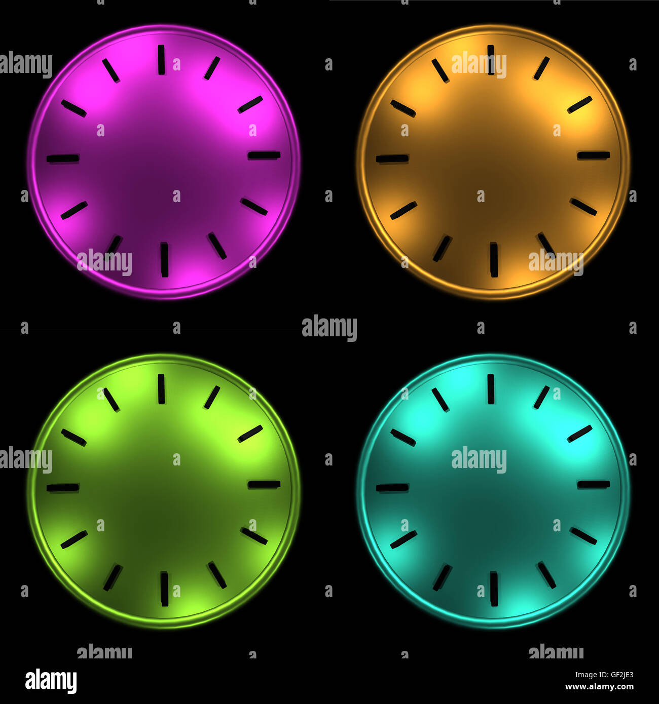 clock without arrows 3D illustration Stock Photo Alamy