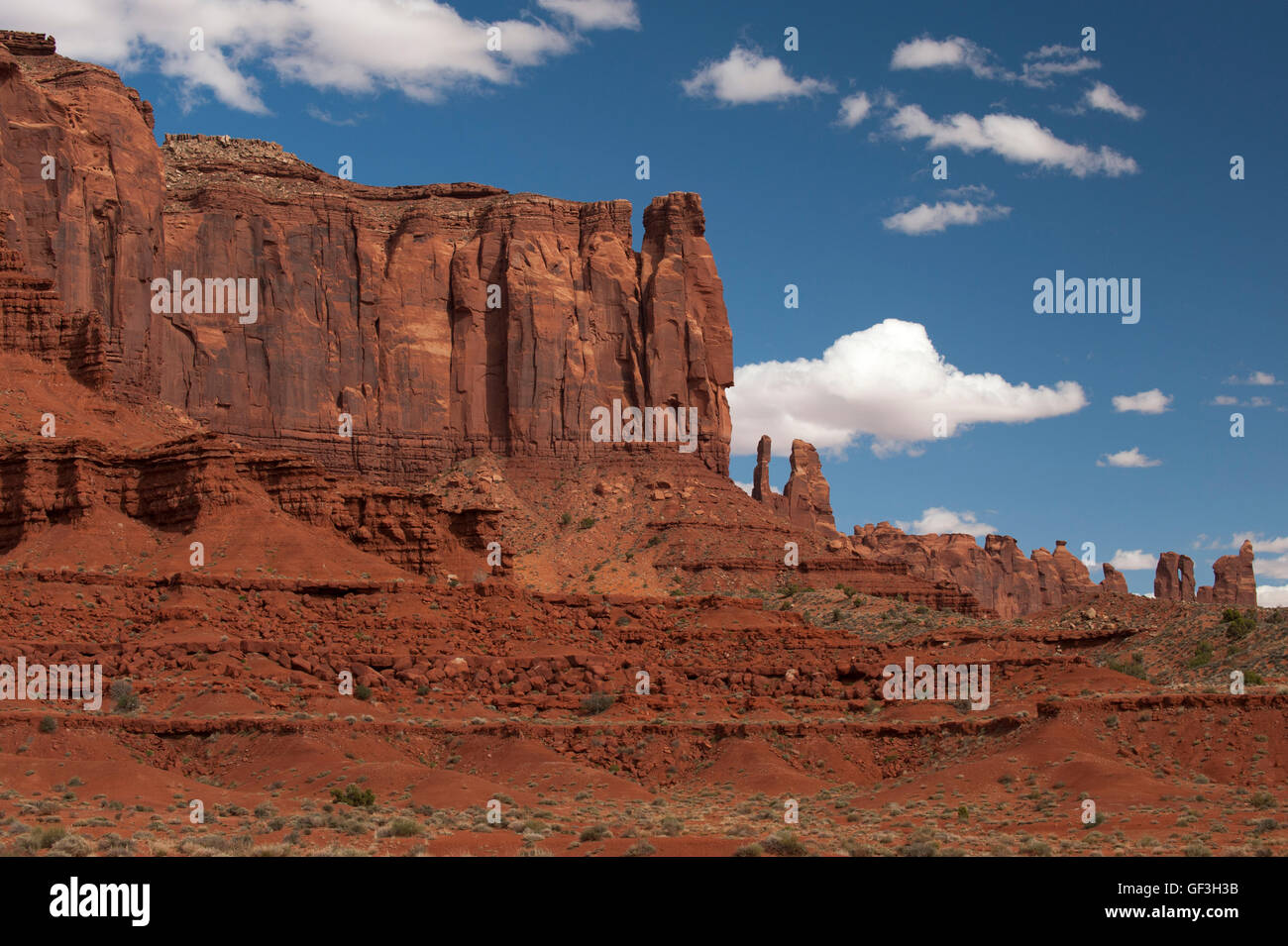 A portion of the butte known as Brigham's Tomb, at the edge of Monument