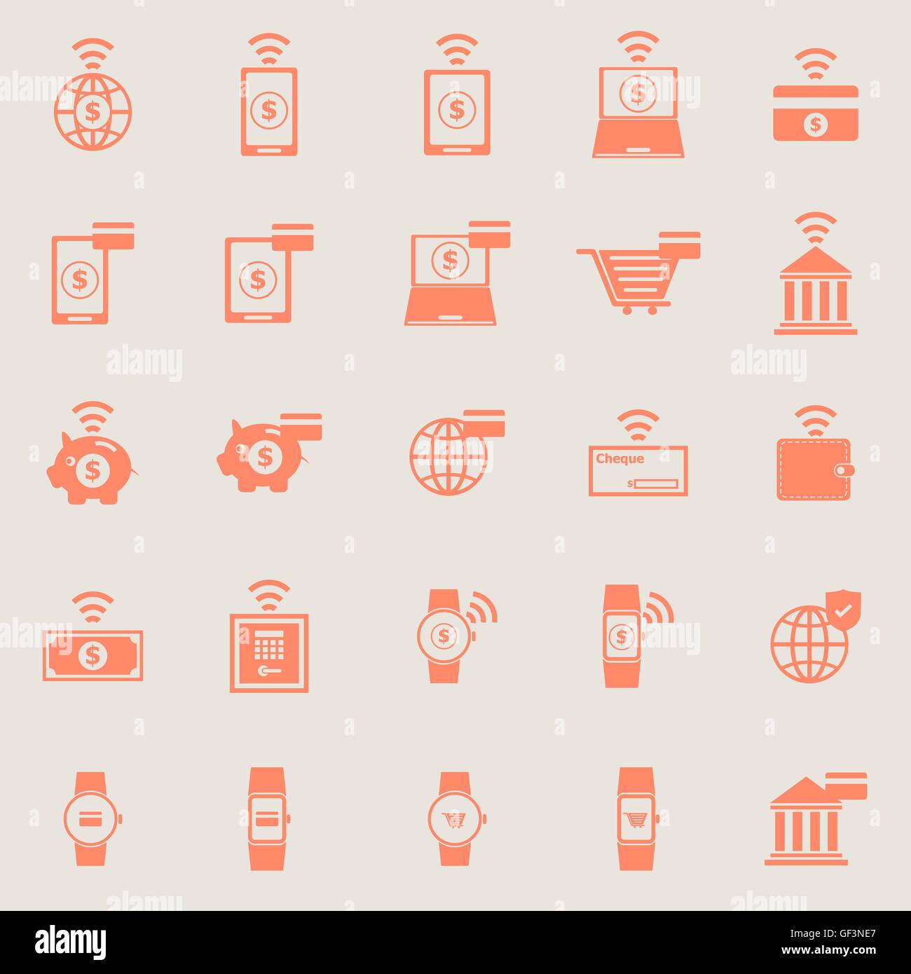 Fintech concept on computer Stock Vector Images - Alamy
