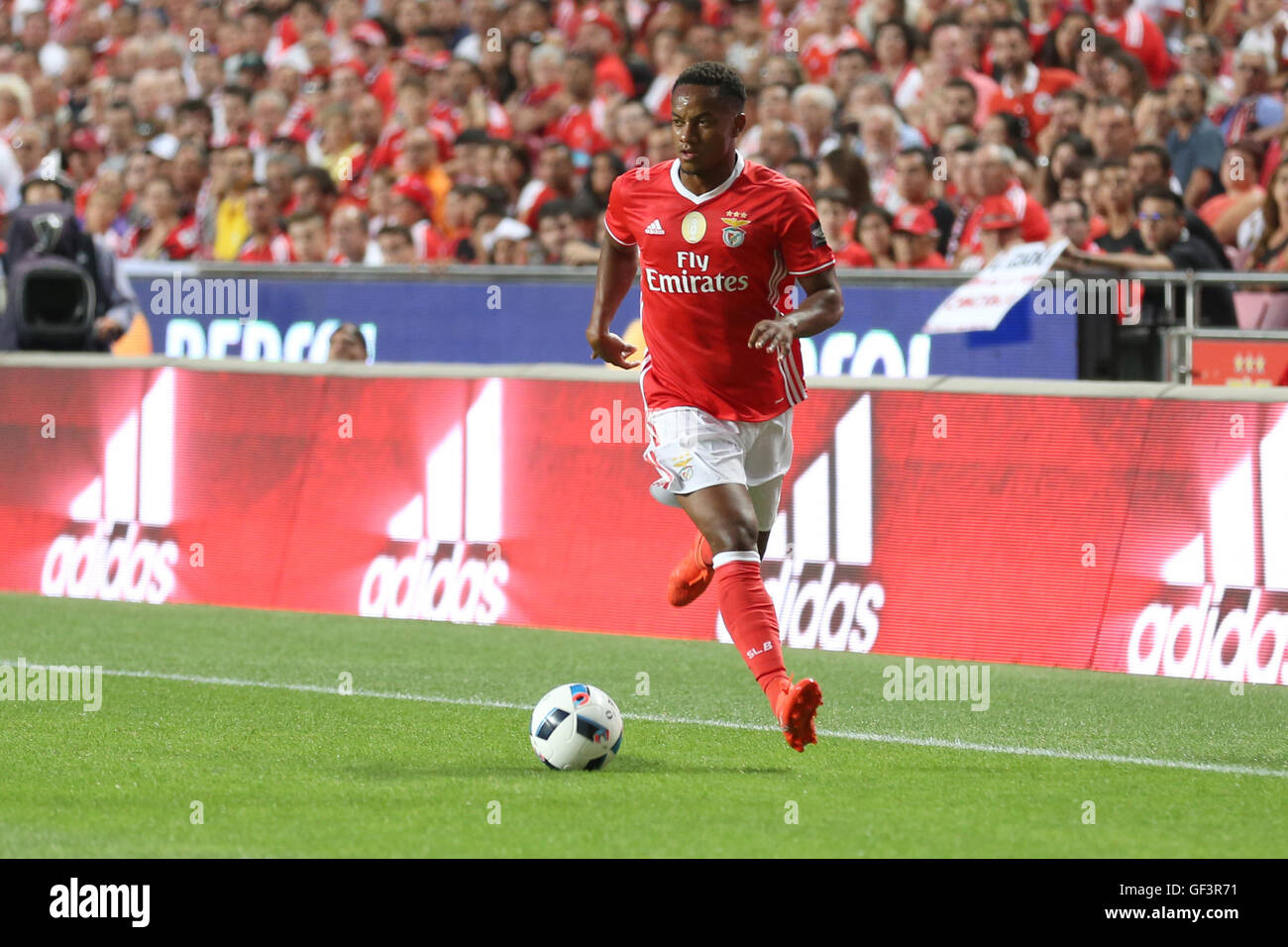 Lisbon, Portugal. 27th July, 2016. SL Benfica's forward from Peru Andre Carrillo Credit:  Alexandre Sousa/Alamy Live News Stock Photo