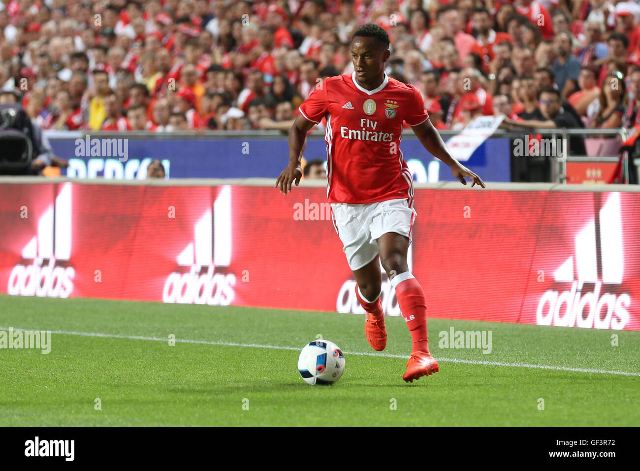 Lisbon, Portugal. 27th July, 2016. SL Benfica's forward from Peru Andre Carrillo Credit:  Alexandre Sousa/Alamy Live News Stock Photo