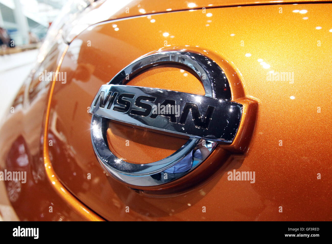 Yokohama, Japan. 27th July, 2016. An emblem of Japanese automobile