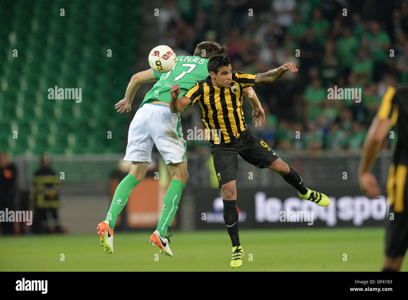 Fanion Europa League 2017 - ASSE Saint-Étienne Vs AEK Athènes - Collection Football
