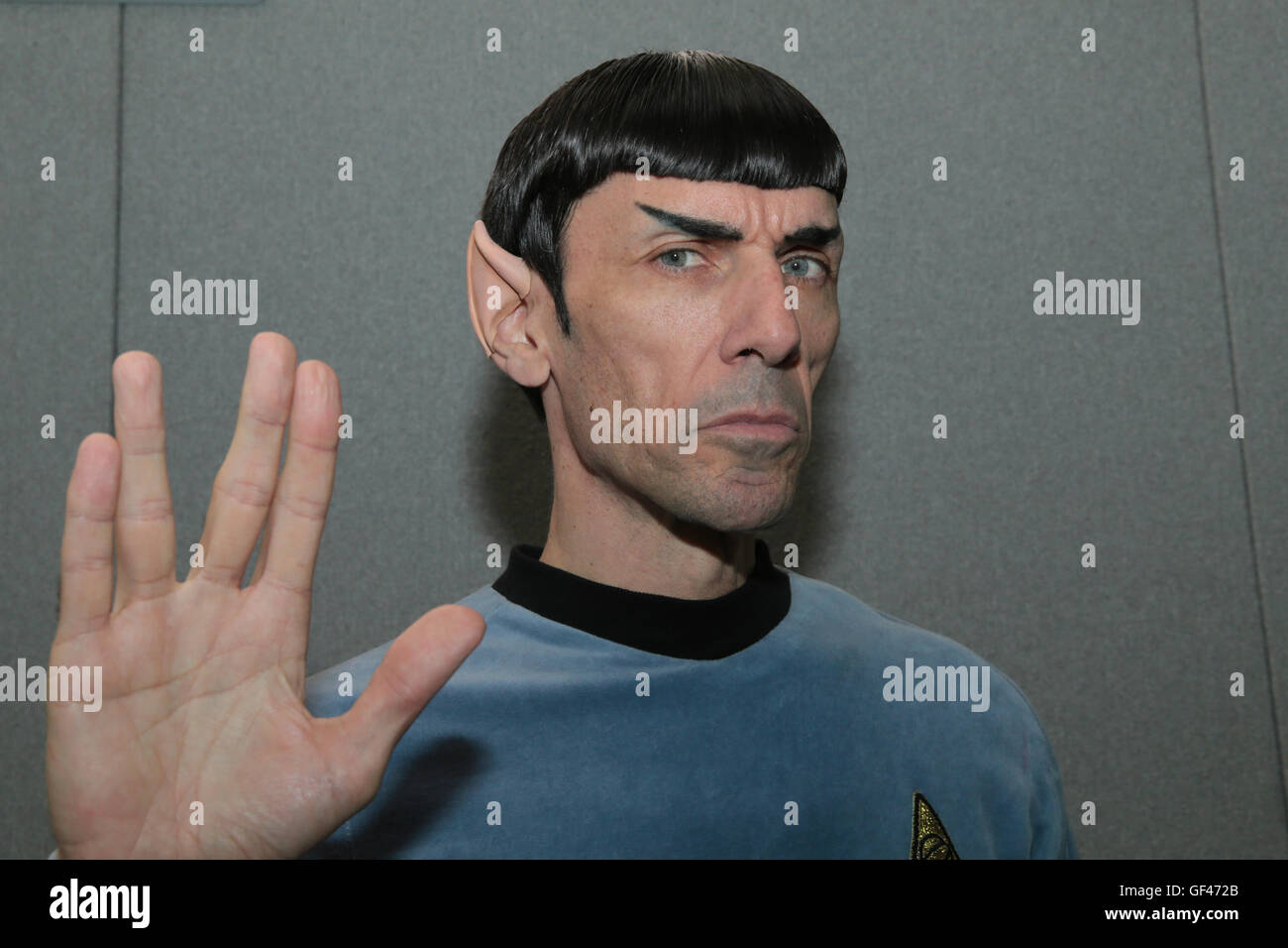 London, UK. 29th July, 2016. A Mr Spock look alike ,all 6 foot eight of him at the London Film and Comic. Con held at the London Olympia Credit:  Paul Quezada-Neiman/Alamy Live News Stock Photo
