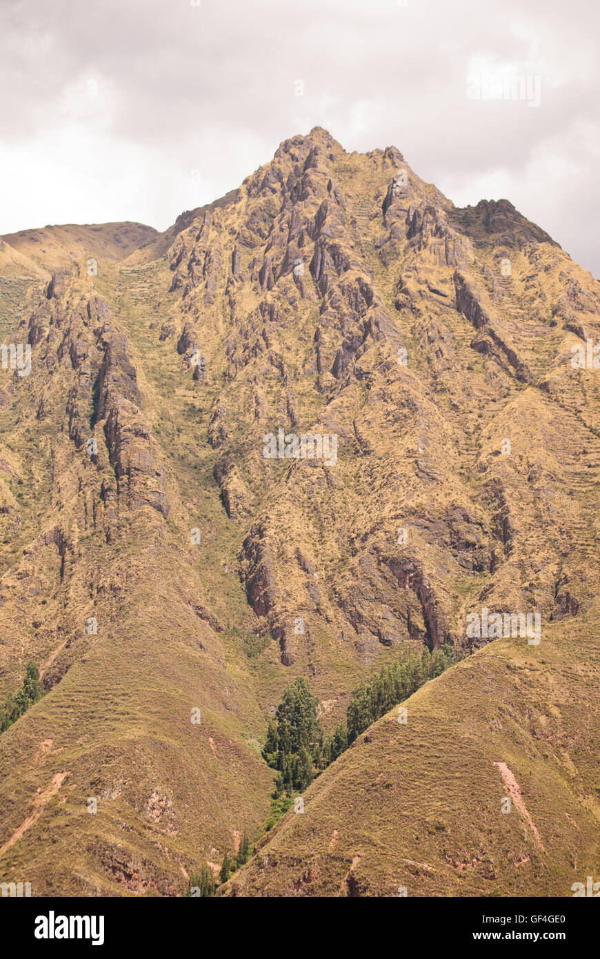 The steep mountains of the Andes Stock Photo