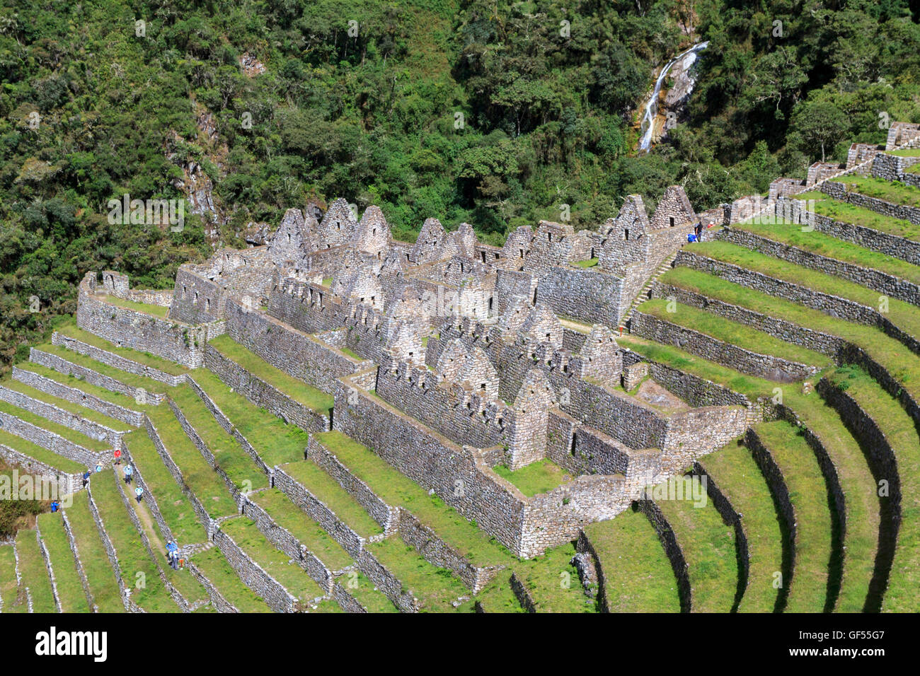 Winay Wayna Ruins, Peru Stock Photo