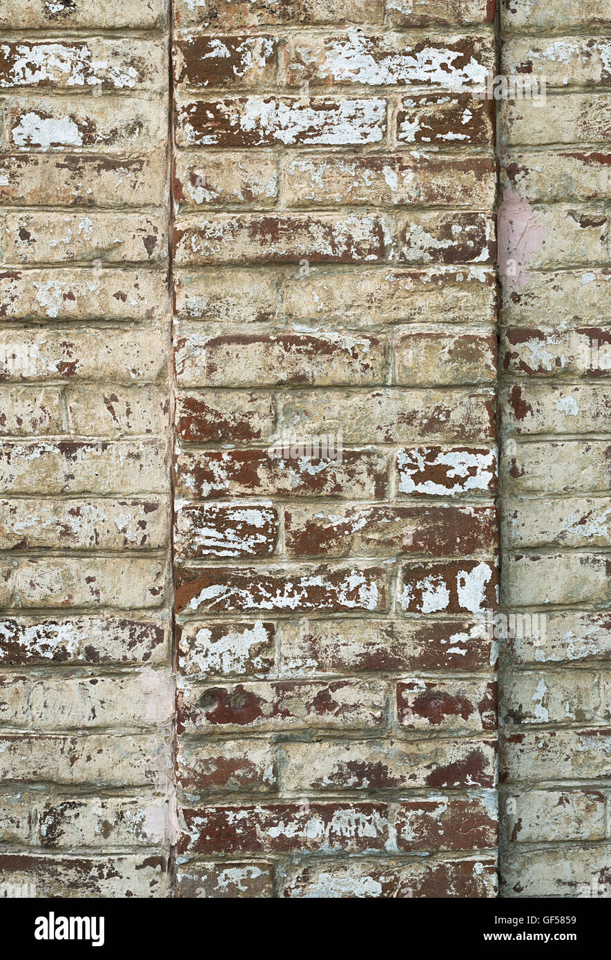 An old brick wall with signs of aging Stock Photo Alamy