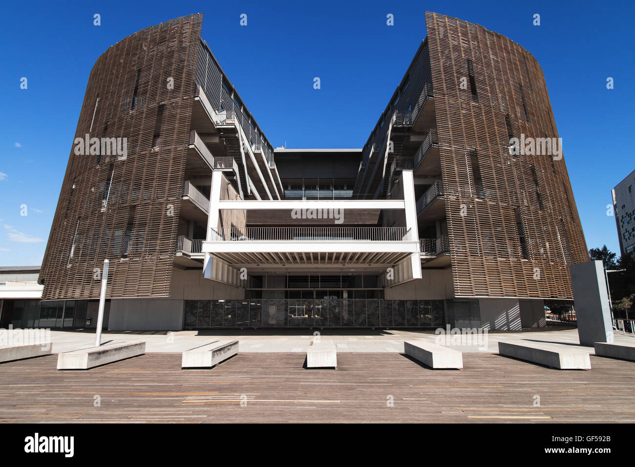 Building of the Biomedical Research Park of Barcelona, Catalonia, Spain. Stock Photo