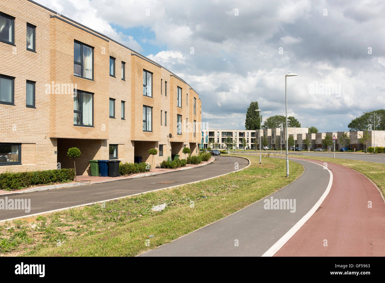 New build homes at Great Knighton on the southern edge of Cambridge UK