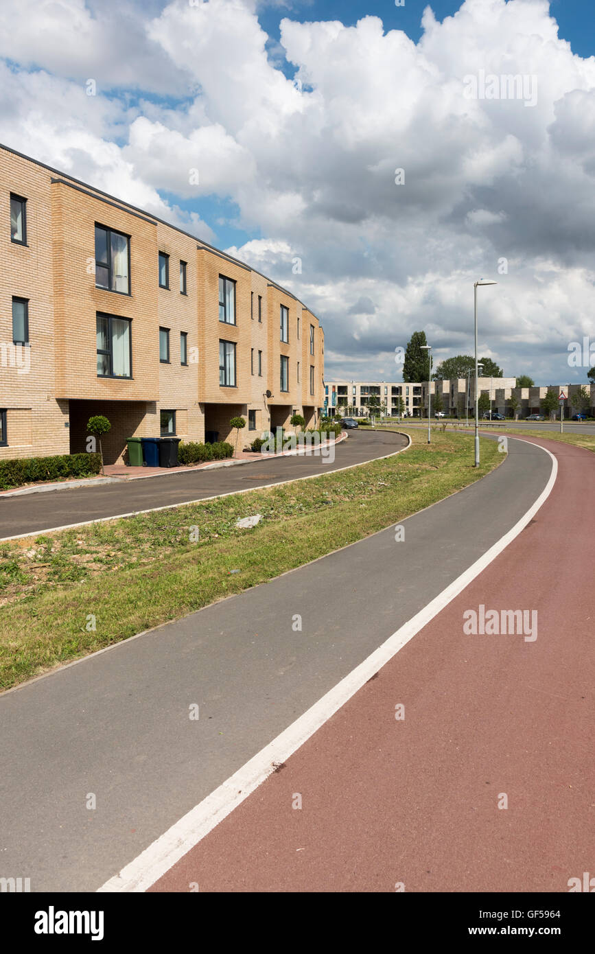 New build homes at Great Knighton on the southern edge of Cambridge UK