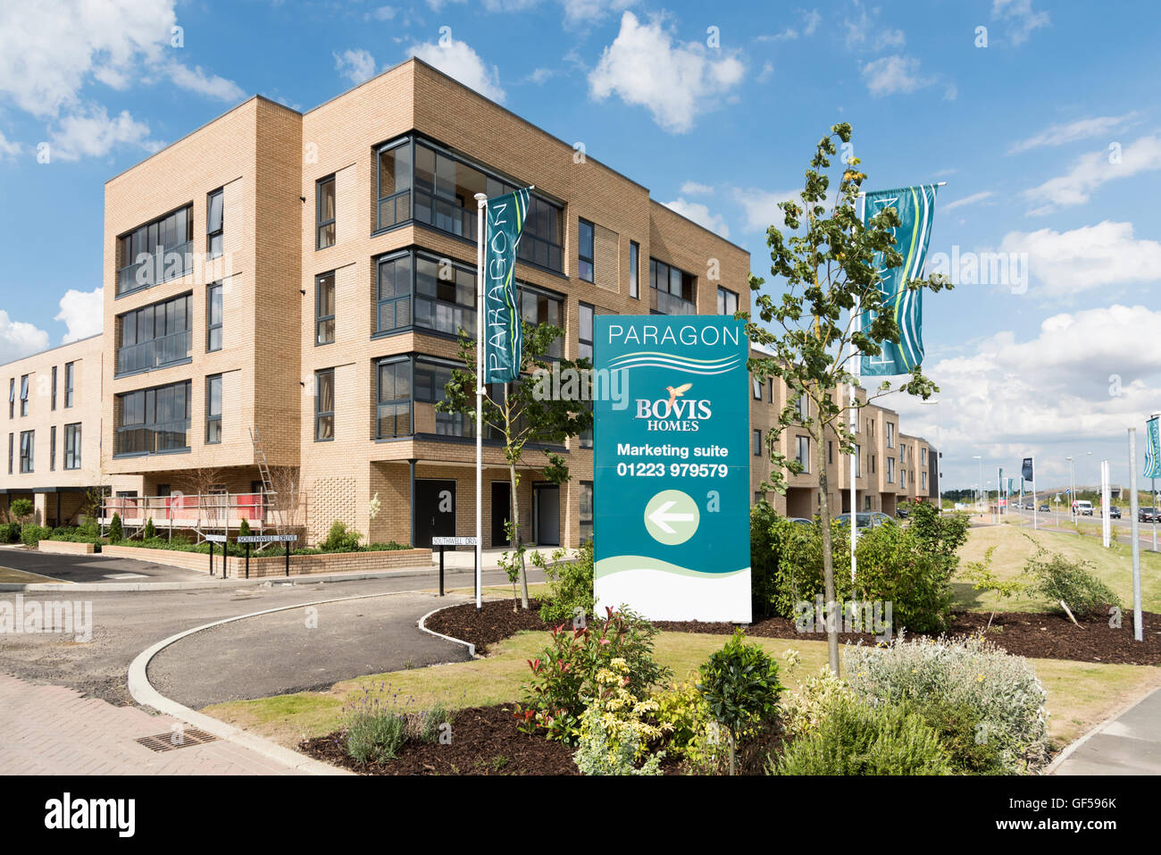 New build homes at Great Knighton on the southern edge of Cambridge UK