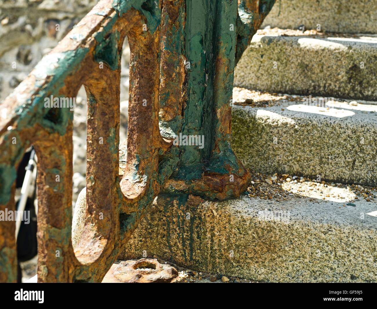 Rusty railings at Hove Sussex UK Stock Photo - Alamy