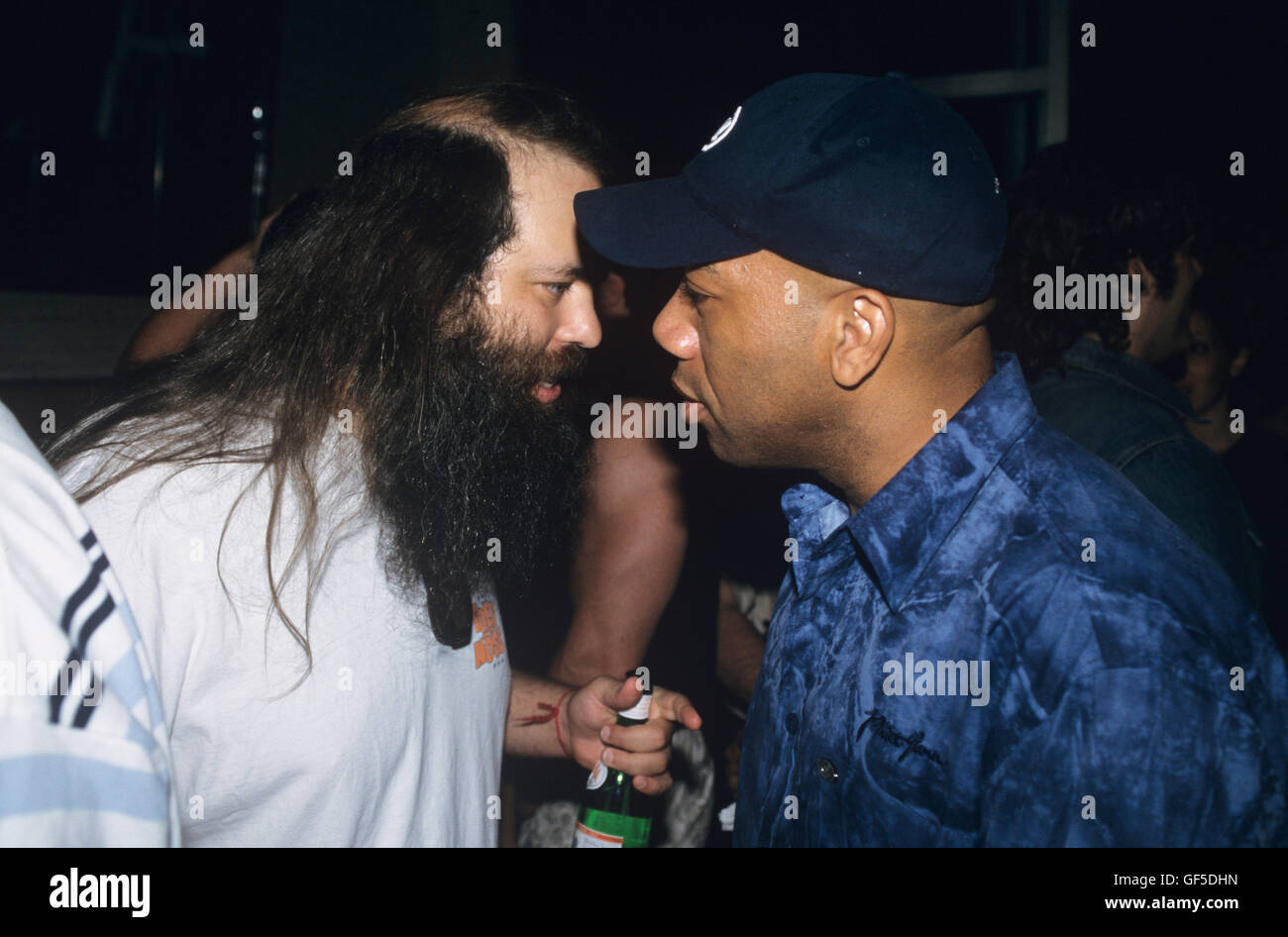 Rick Rubin with Russell Simmons at the Island / Def Jam Back