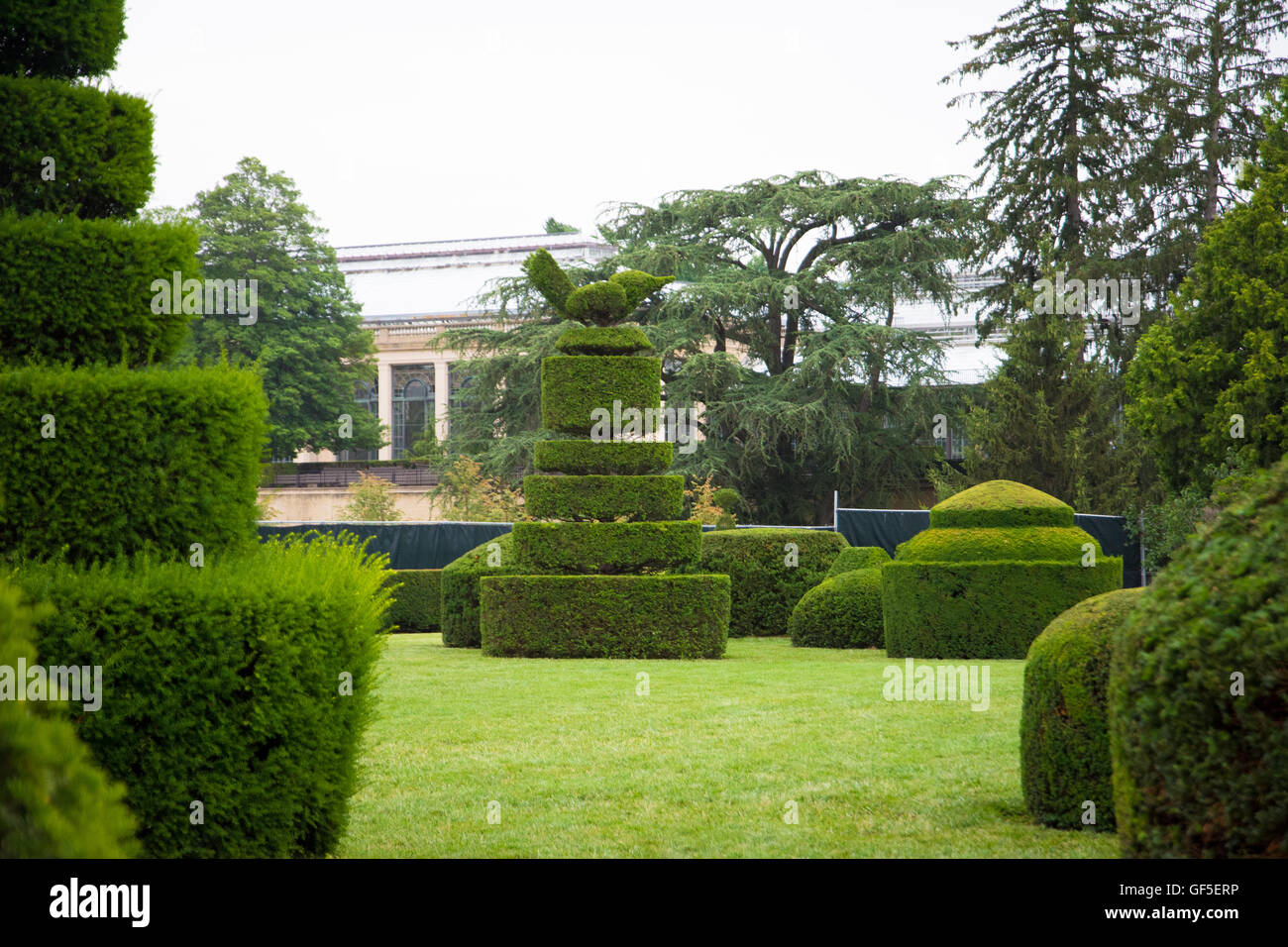 Topiary Garden At Longwood Gardens. Kennett Square, Pennsylvania, USA Stock Photo