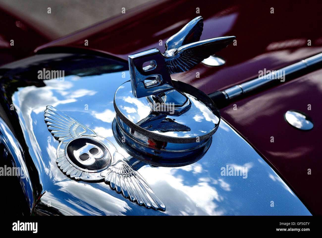 An old Bentley motor car Stock Photo