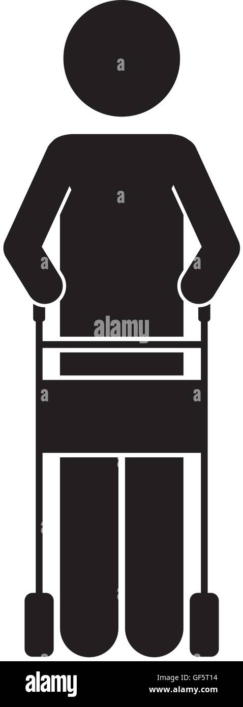 Walker icon hi-res stock photography and images - Alamy