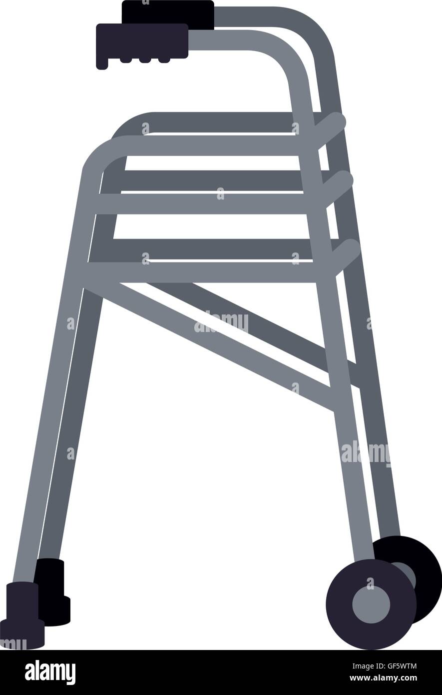 walker for disabled person isolated icon design Stock Vector Image ...