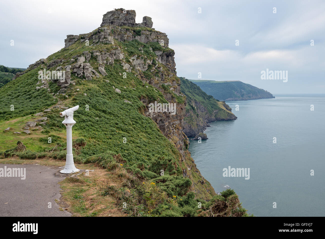 The Valley Of The Rocks at Lynnmouth on the north coast of Devon Stock Photo
