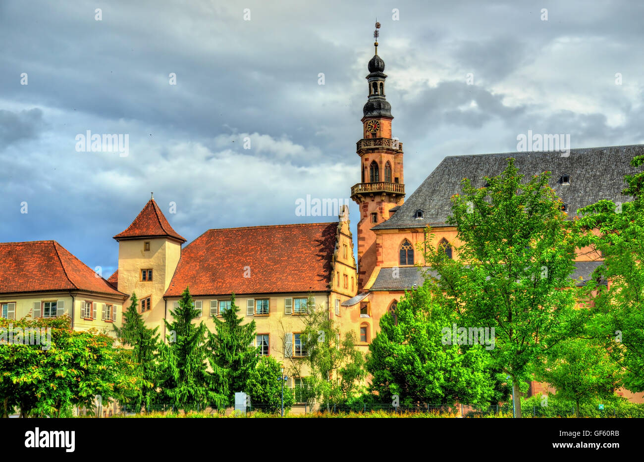 The Jesuit Church in Molsheim - France Stock Photo