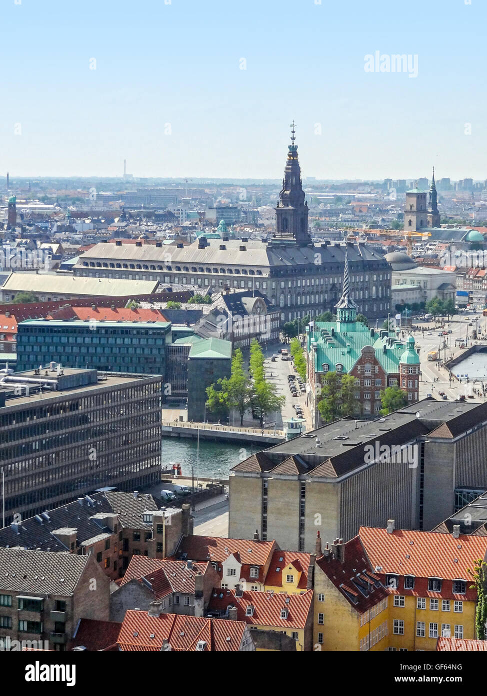 aerial view of Copenhagen, the capital city of Denmark Stock Photo - Alamy