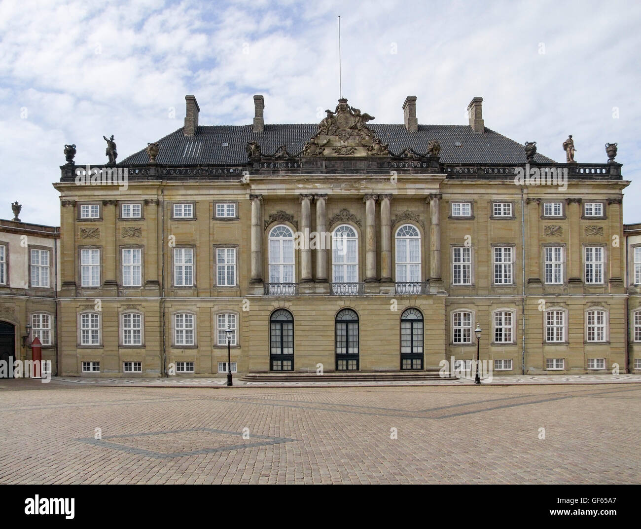 Amalienborg in Copenhagen, the capital city of Denmark Stock Photo