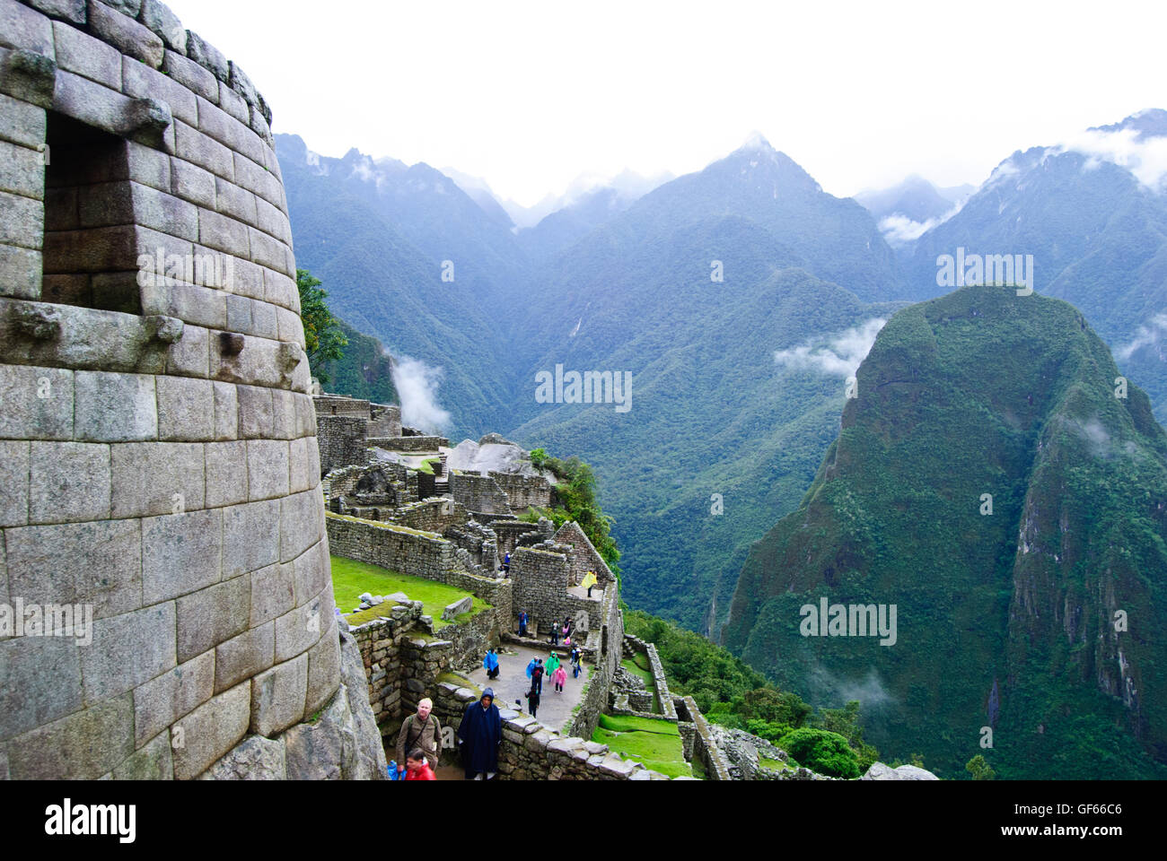 The famous Machu Picchu located in Andes Mountains Stock Photo - Alamy