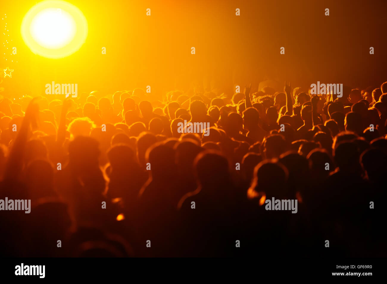 Large group of people symbolizing overpopulation Stock Photo