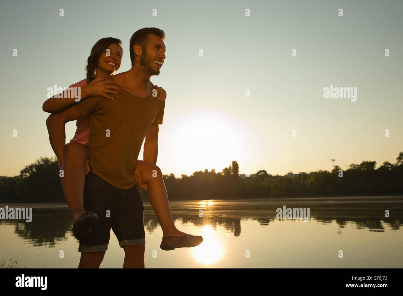 Shoulder ride adults hi-res stock photography and images - Alamy