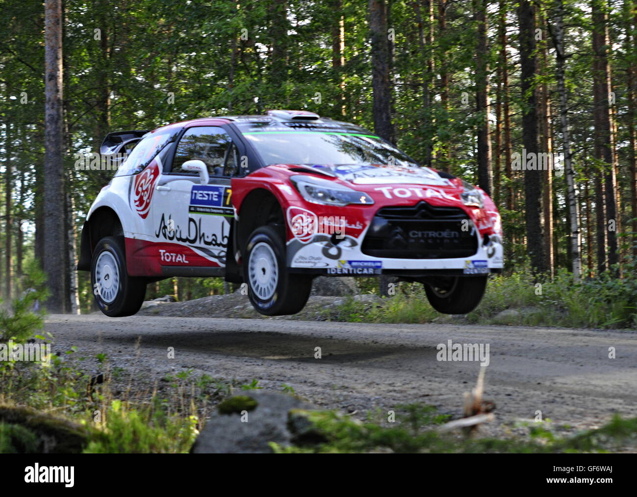 Rally Finland 2016, Kris Meeke, Paul Nagle, Citroen DS3 WRC Stock Photo -  Alamy