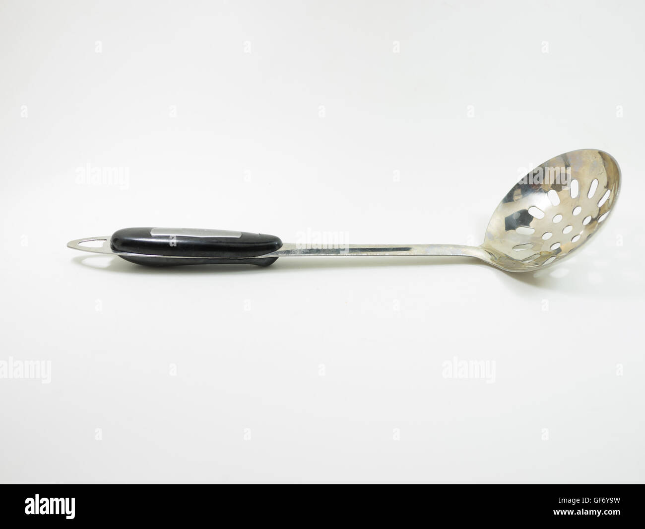 ladle  long-handle ladle scoop kitchen utensil equipment kitchenware food Stock Photo