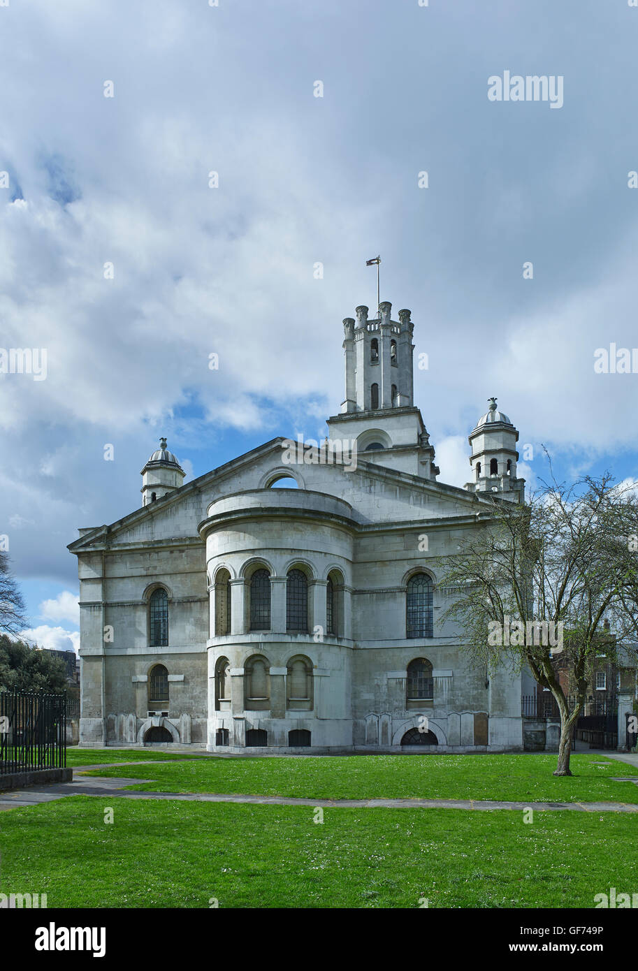 St George in-the-East, Stepney. East end and apse; built by Nicholas Hawksmoor 1714 - 1729 Stock Photo