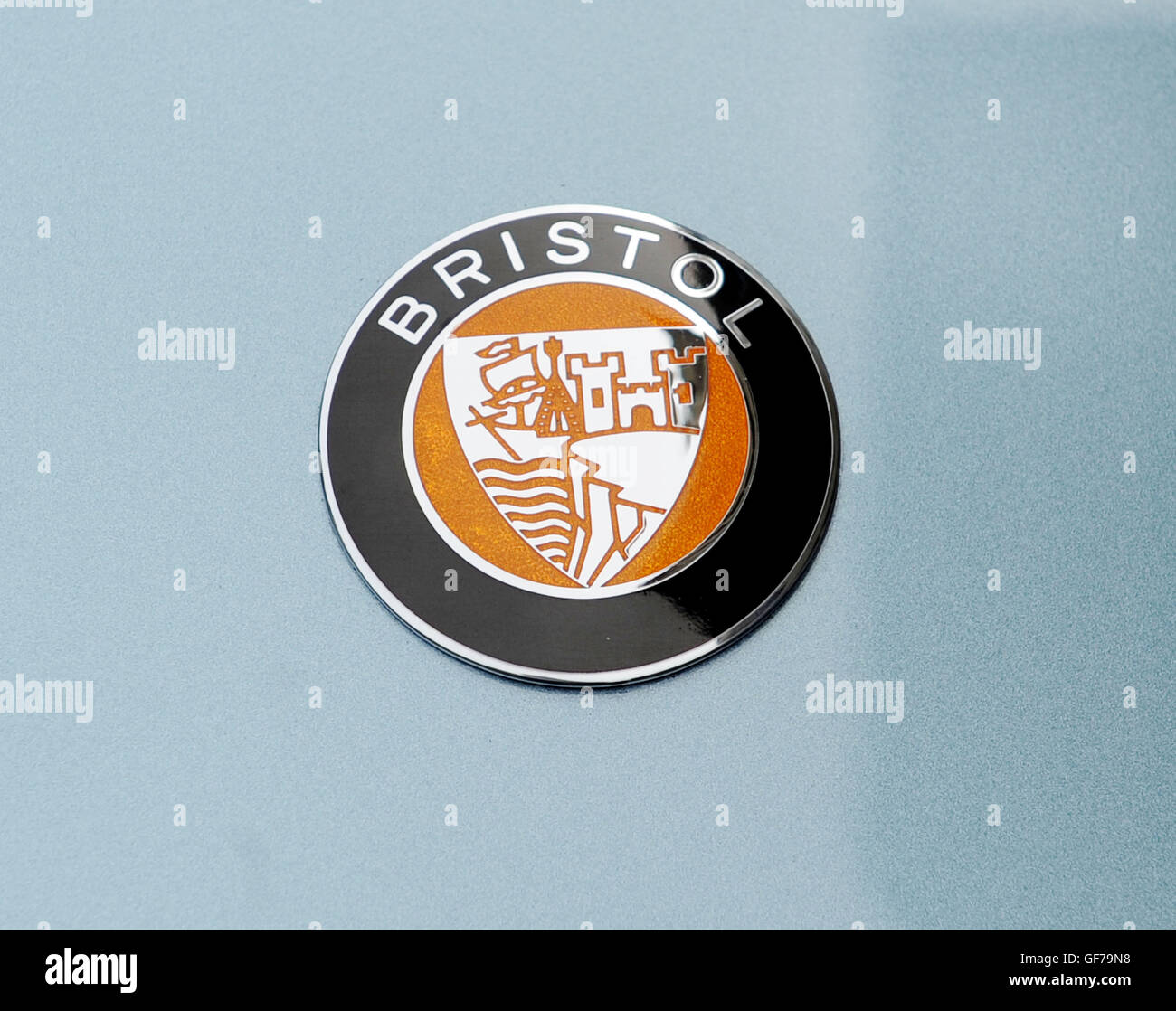 The Badge On The Front Of A Bristol Bullet In Central London As 