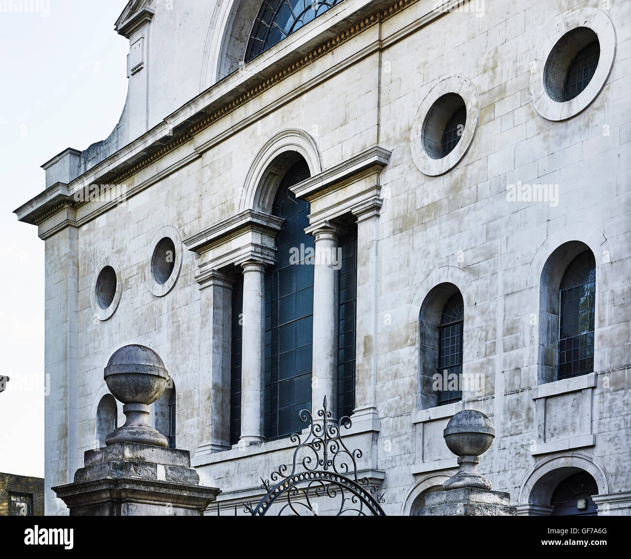 Christ Church Spitalfields Venetian window at east; built by Nicholas Hawksmoor 1714 - 1729 Stock Photo