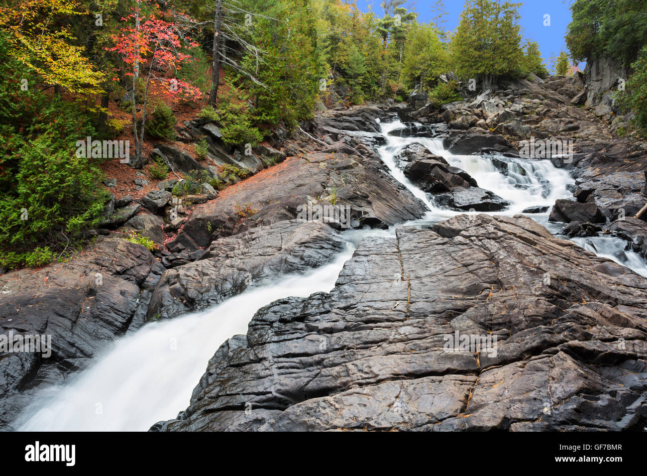 Ragged Falls Provincial Park, Ontario, Canada Stock Photo