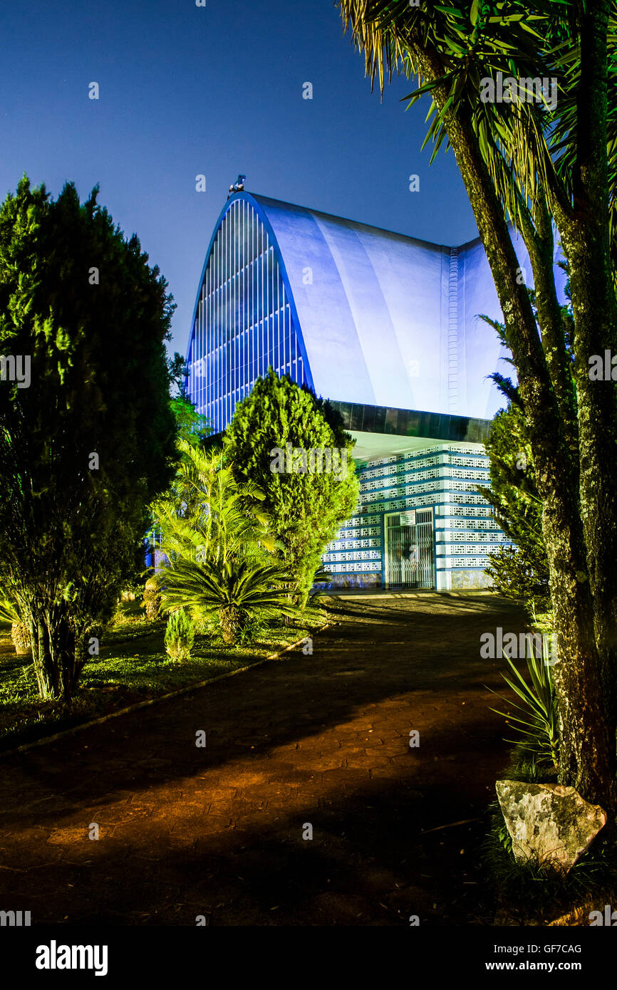 Sao Miguel Arcanjo Mother Church. Sao Miguel do Oeste, Santa Catarina, Brazil Stock Photo Alamy