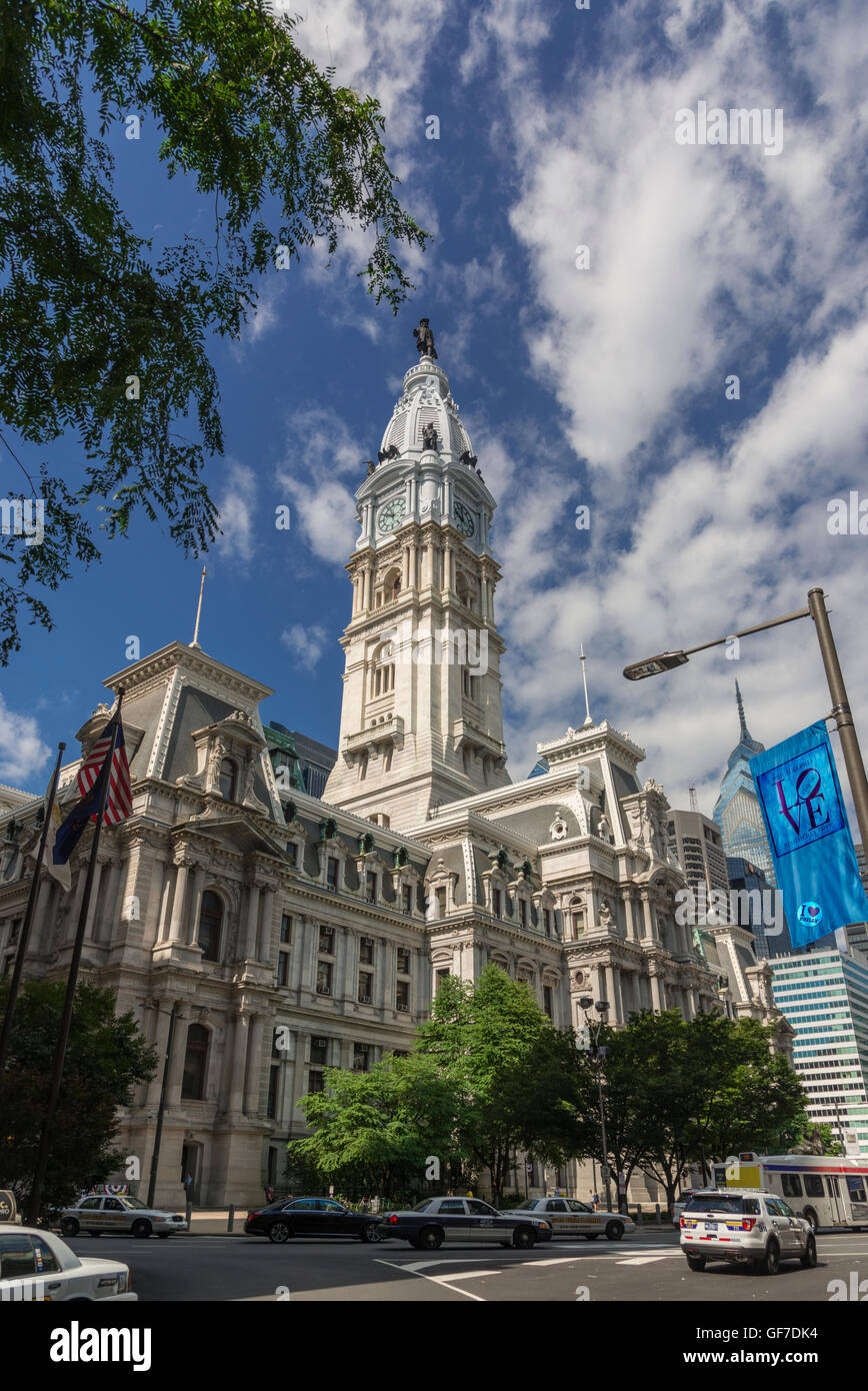 Philadelphia City Hall, Philadelphia, PA USA Stock Photo