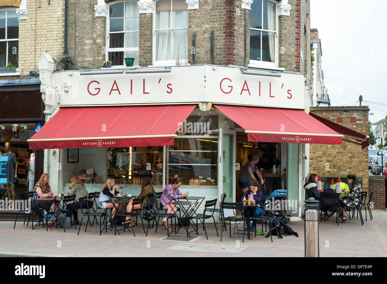 Northcote Road, SW11, London, UK, Gails artisan bakery in Northcote