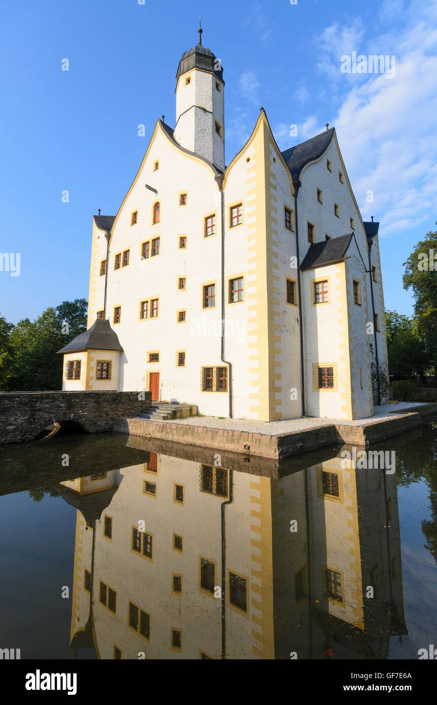 Chemnitz: Wasserschloss Klaffenbach Castle, Germany, Sachsen, Saxony, Stock Photo