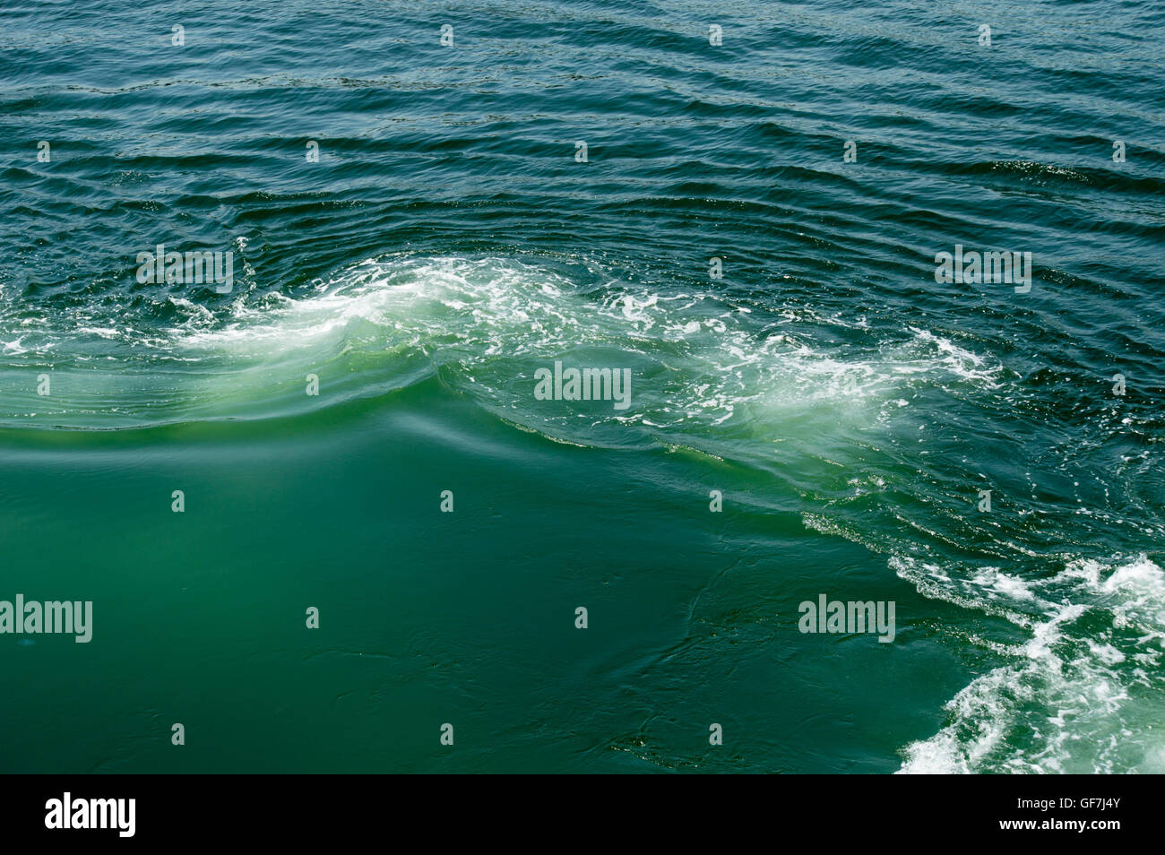 Foamy Sea Surface With Waves Stock Photo - Alamy
