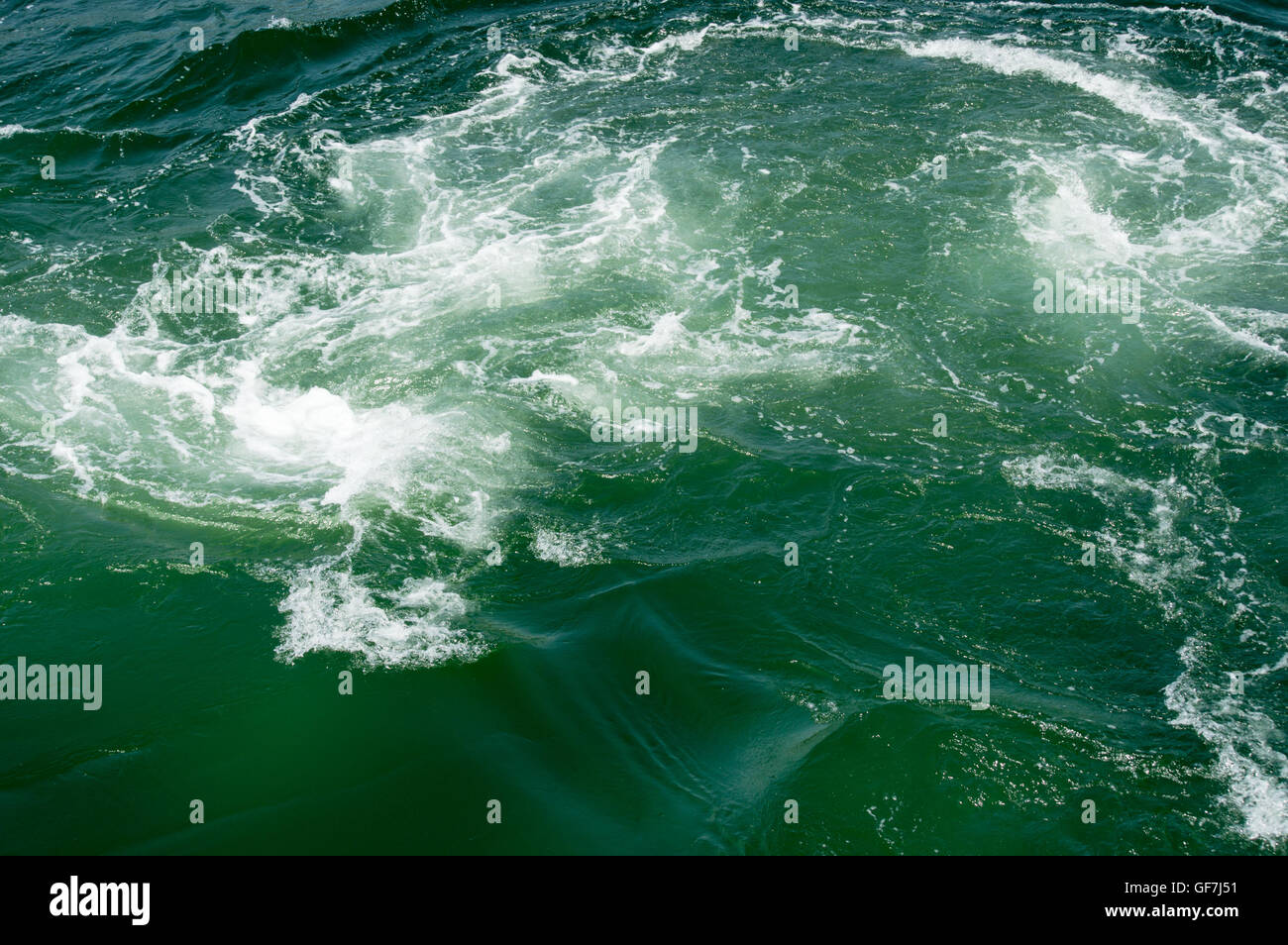 Foamy Sea Surface With Waves Stock Photo - Alamy