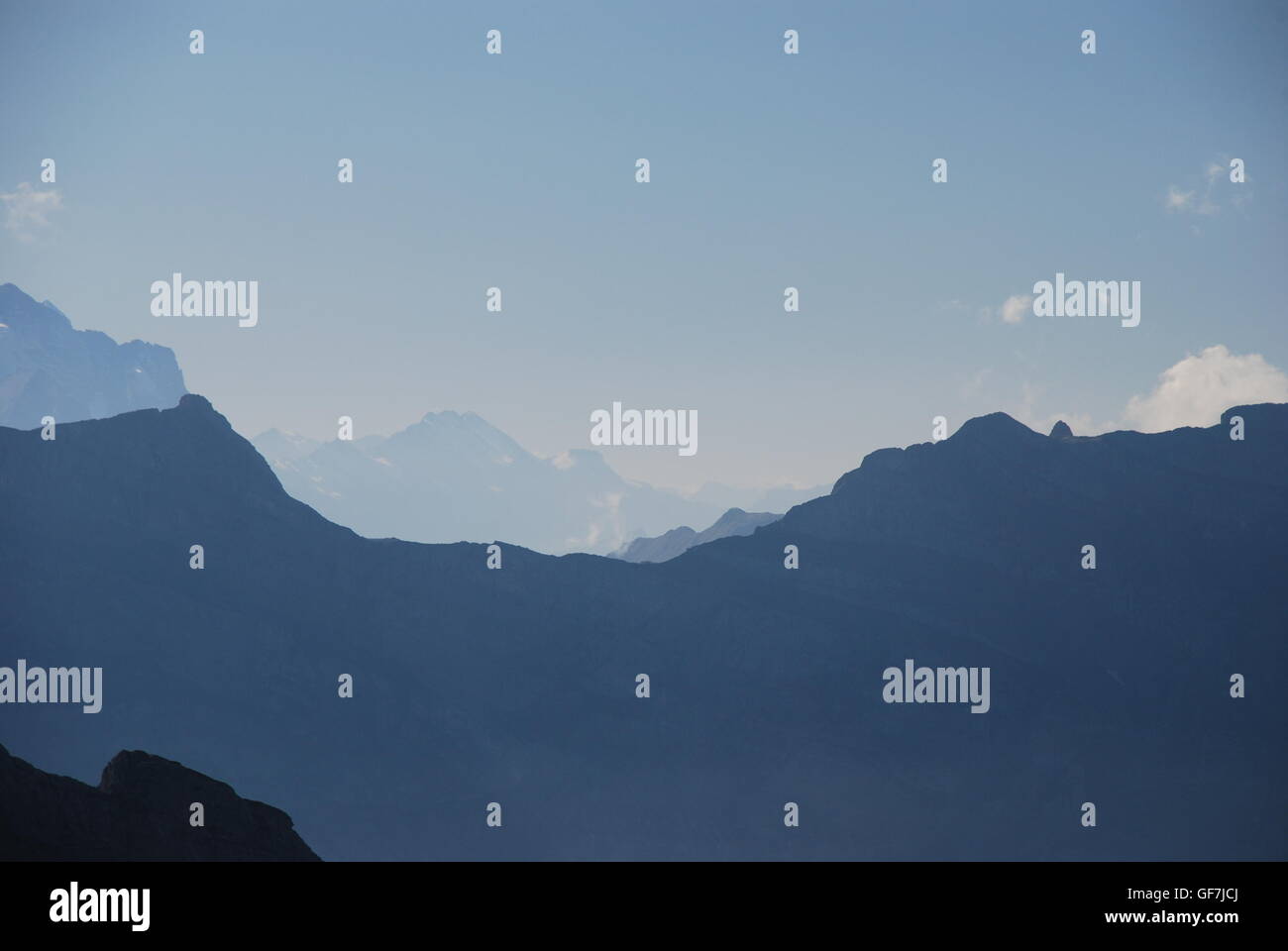 Swiss alps with fog hi-res stock photography and images - Alamy