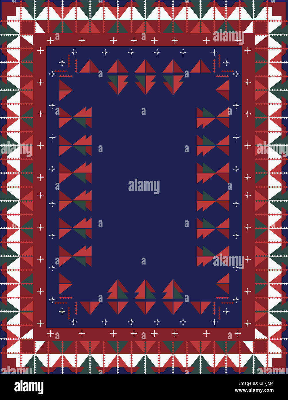 Christmas Tablecloth Stock Photo